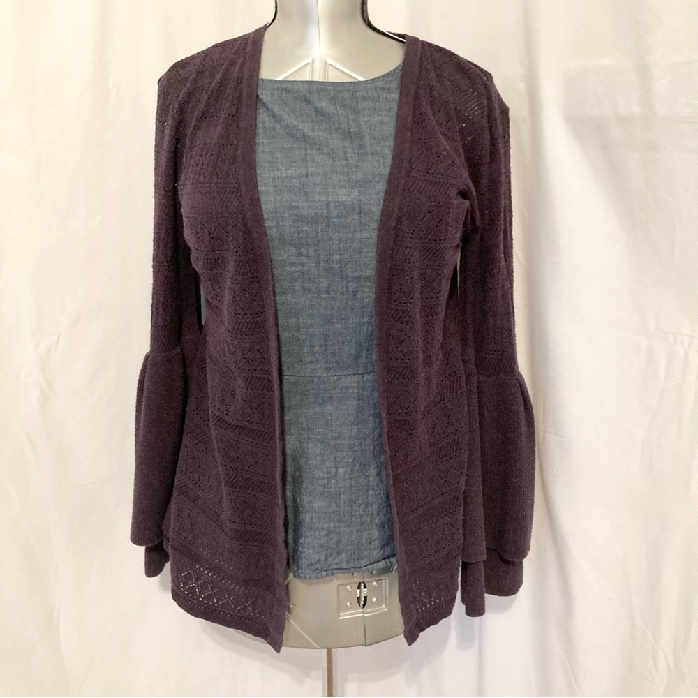 Style & Co Bell Sleeve Cardigan M